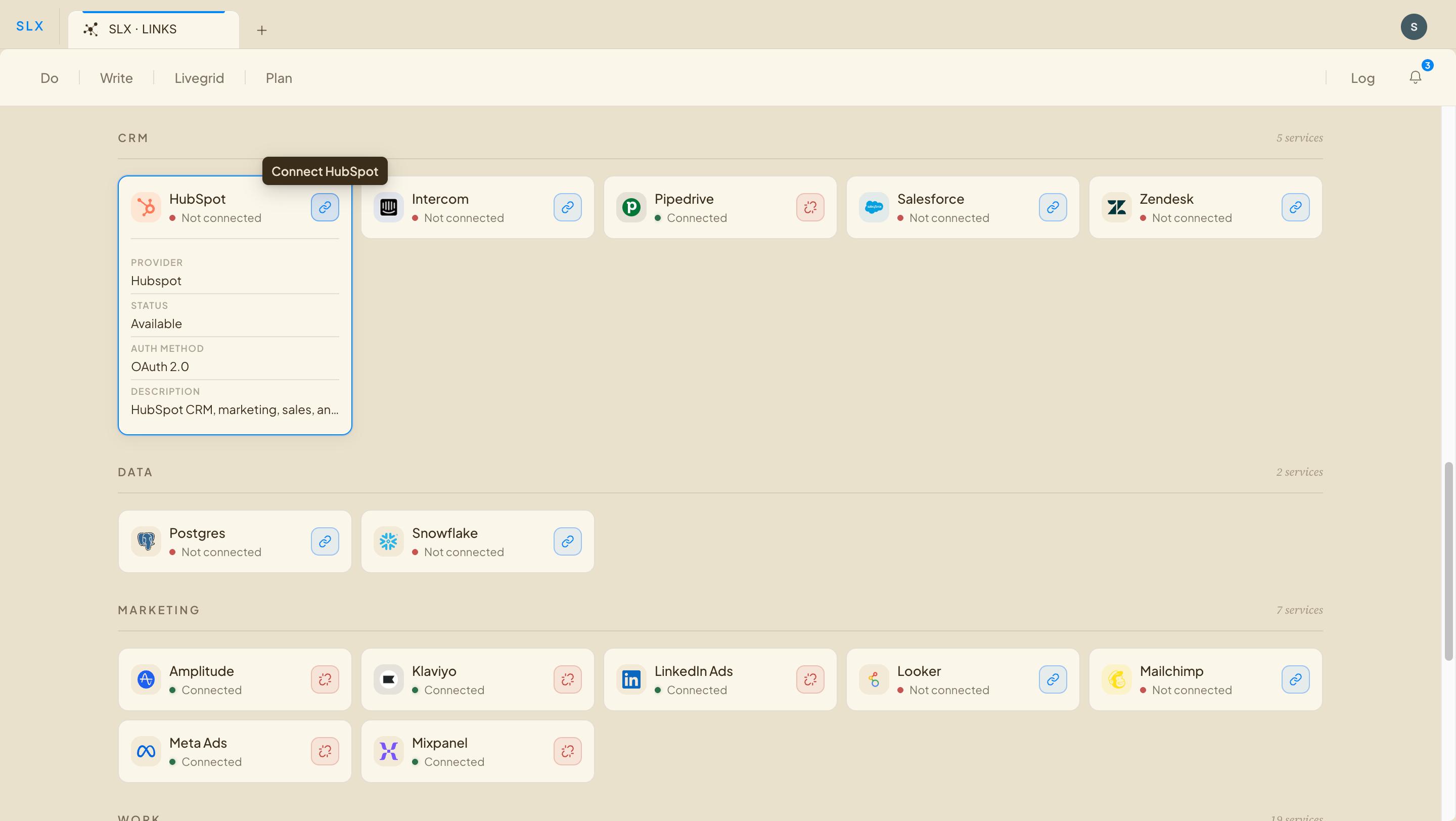 Step 1 — Start in SLX