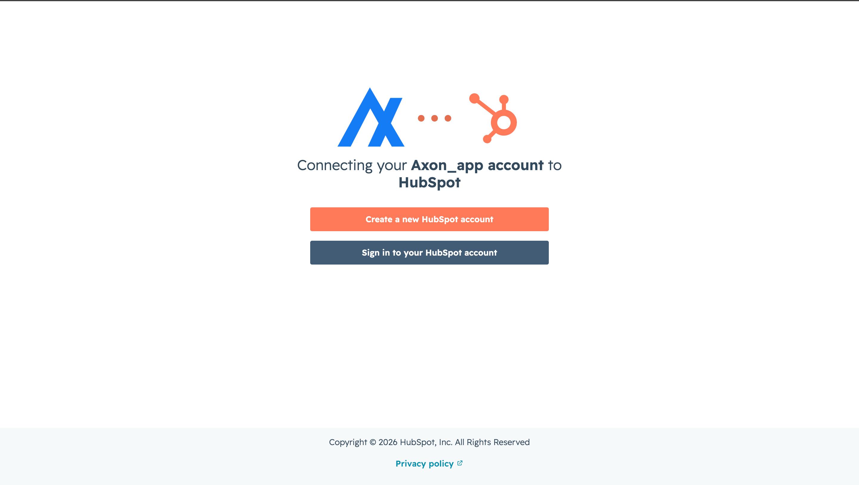 Step 2 — Authorize on HubSpot