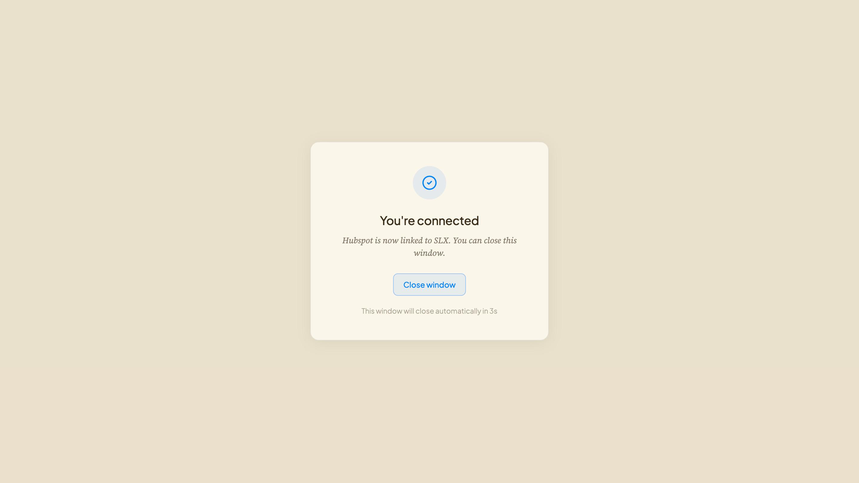 Step 4 — You’re connected